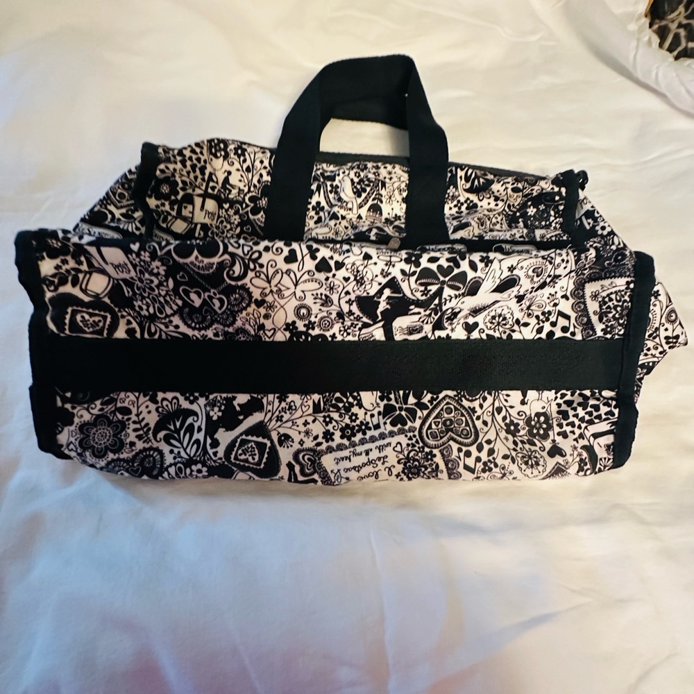 Lesportsac Black and White Patterned Tote